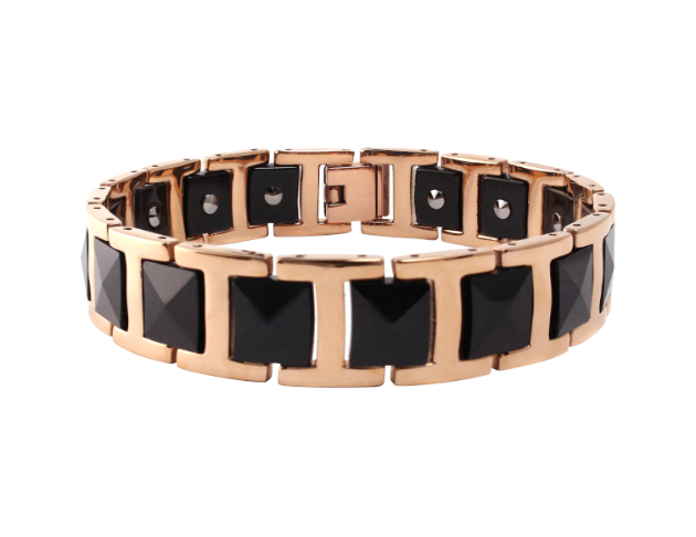 健康黑翡翠鍺手鍊