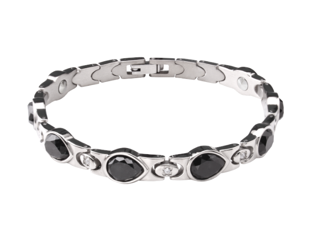 黑翡翠健康鍺手鍊